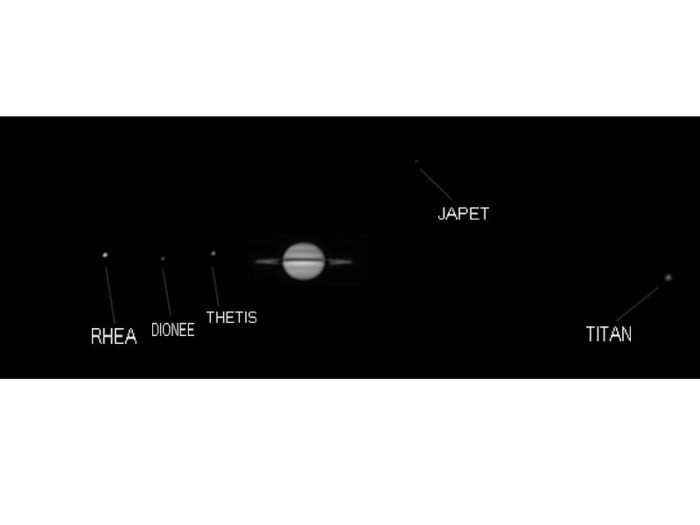 satellites de saturne 23 /04/ 09 ; 23h