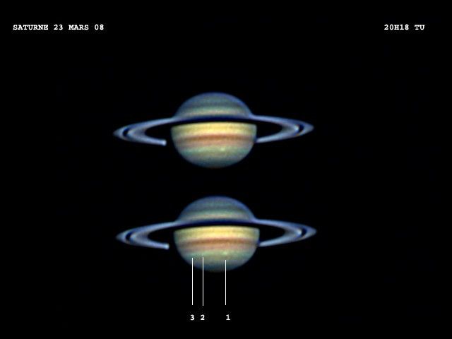 saturne C8 203mm SPOTS 23MARS08