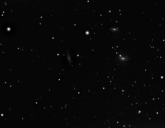 M65,M66 et ngc3628 à l'obectif de 100mm